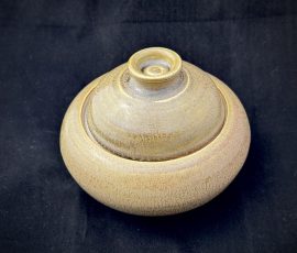 Lidded bowl with 30-30-30 glaze Cone 10 Reduction